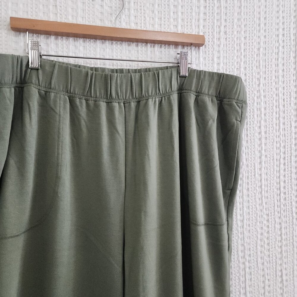Old Navy High Waisted Fleece-Lined Sweatpants Women’s XXL Olive Green - Picture 7 of 11